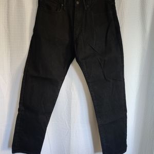 Gap Black Athletic Taper Jeans